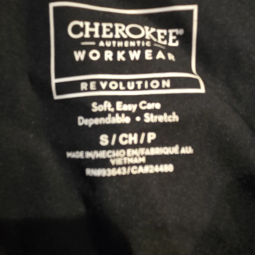 Cherokee Workwear Revolution Men's Black Scrub Jacket. - Picture 6 of 7